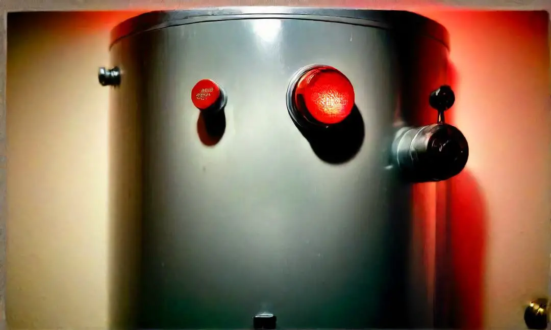 hot water heater filter button blinking red