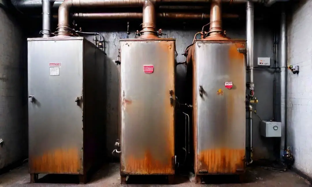 is it safe to turn off water to oil fired boiler due to a leak