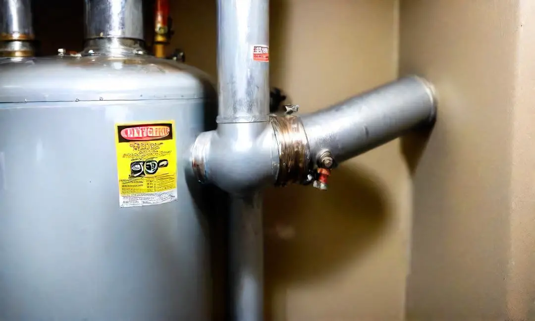 how to secure water heater exhaust pipe