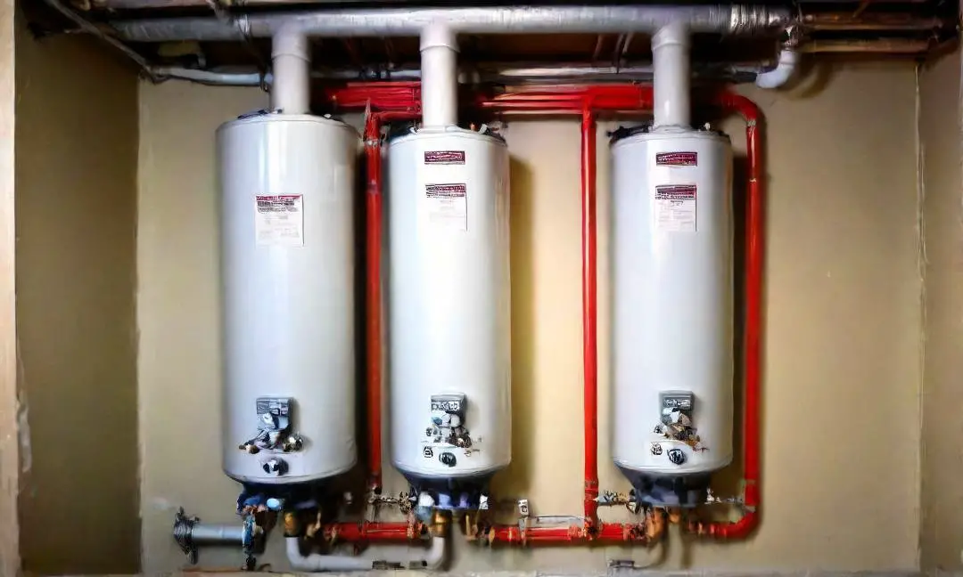 piping installation for multiples hot water heater parrell