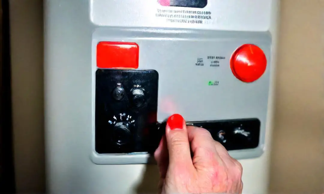 what causing water heater pilot light flashing red